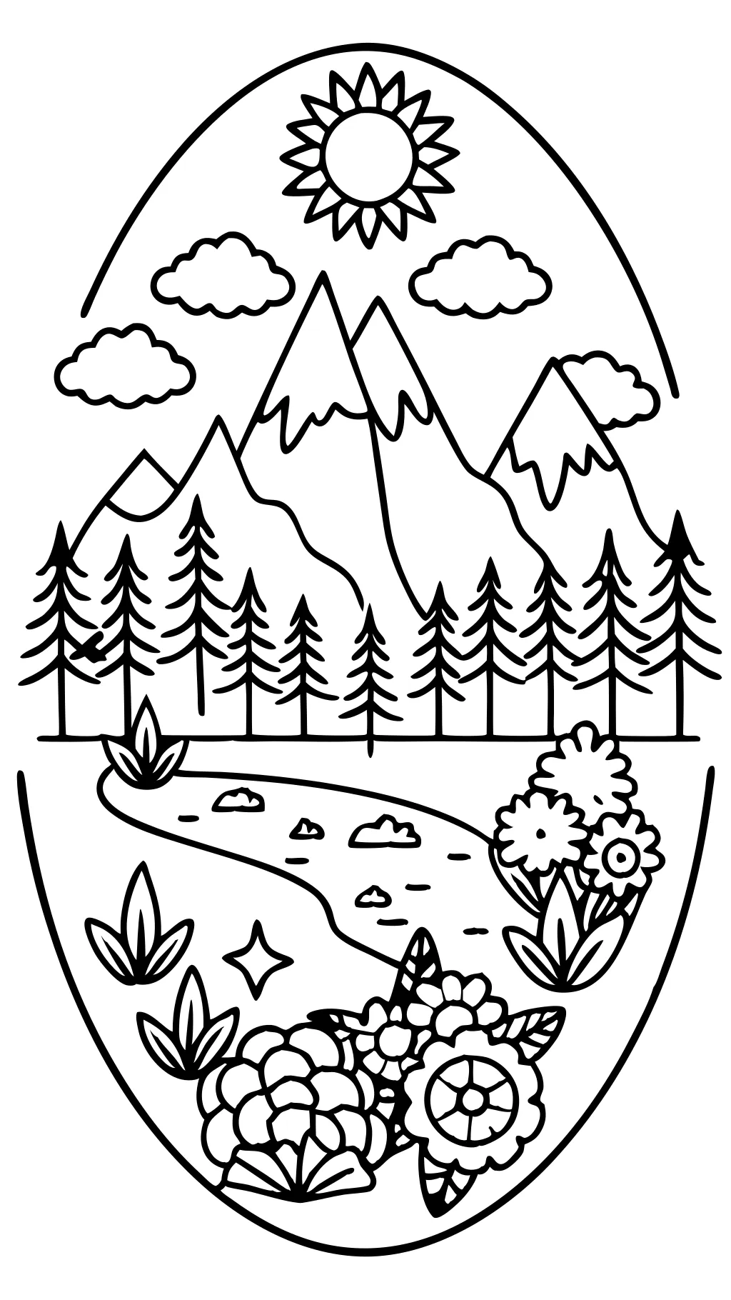 printable nature coloring pages